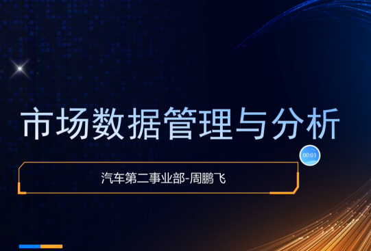 市场数据管理与分析